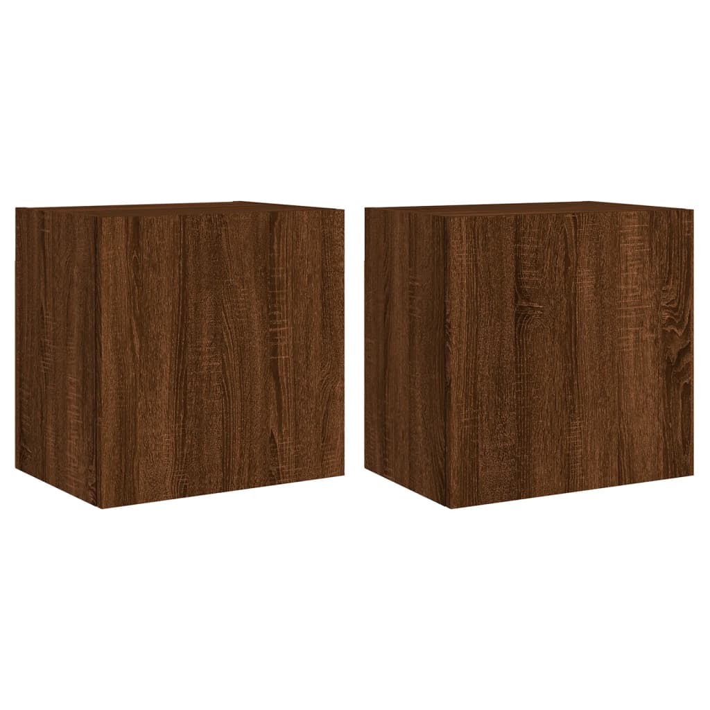 Meubles TV muraux 2 pcs chêne marron 40,5x30x40 cm - XIOS