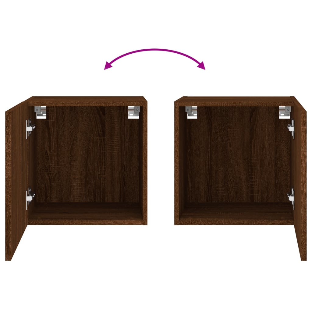 Meubles TV muraux 2 pcs chêne marron 40,5x30x40 cm - XIOS