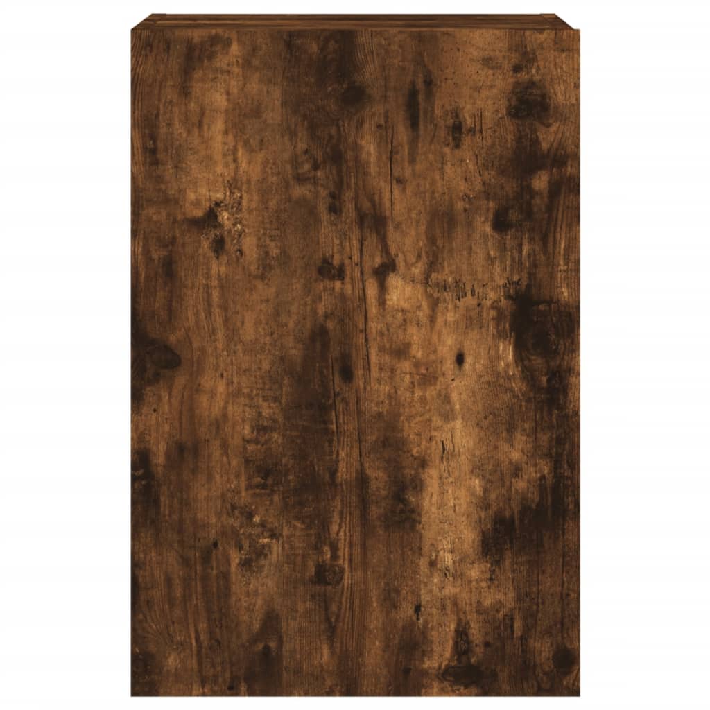 Meuble TV mural chêne fumé 40,5x30x60 cm bois d'ingénierie - XIOS