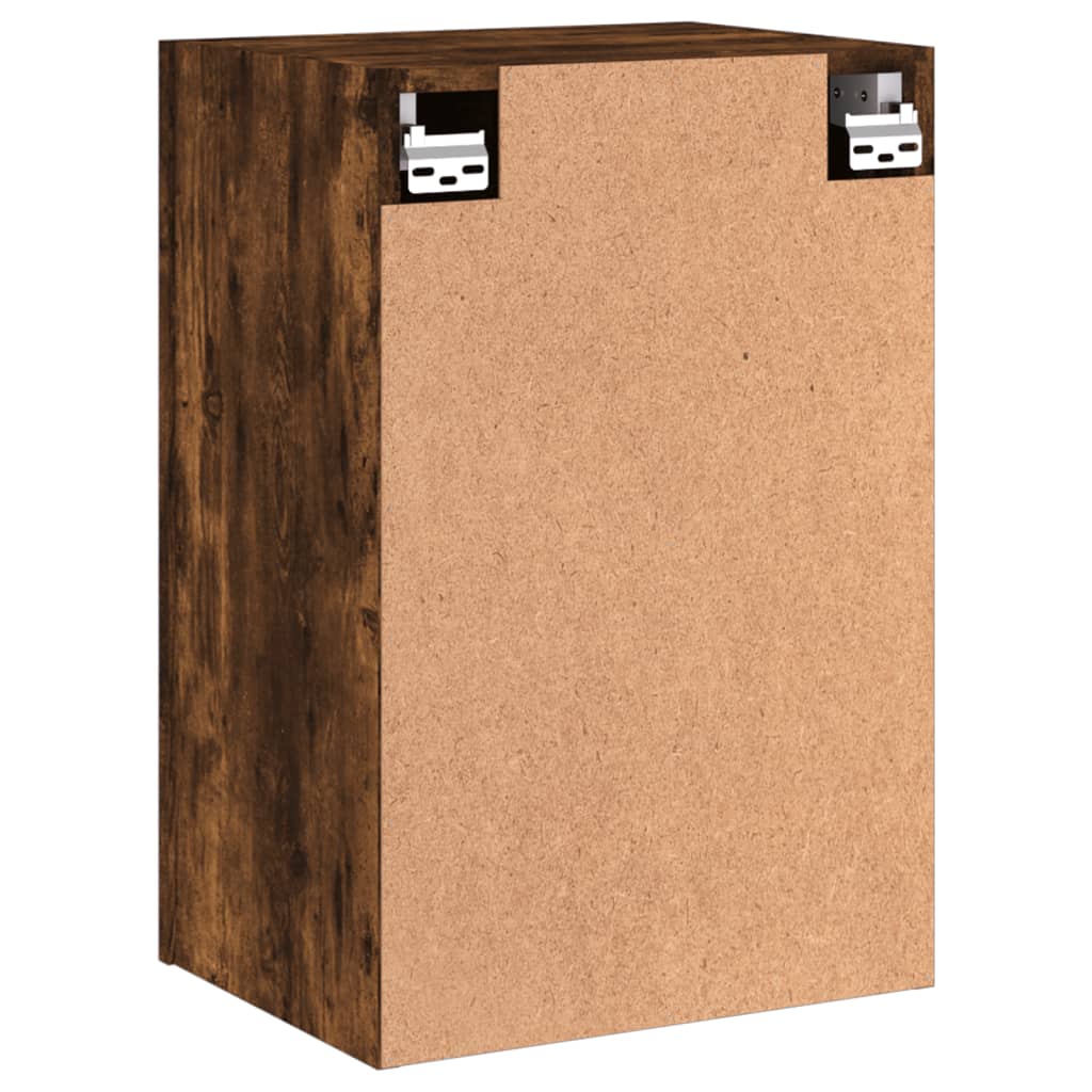 Meuble TV mural chêne fumé 40,5x30x60 cm bois d'ingénierie - XIOS