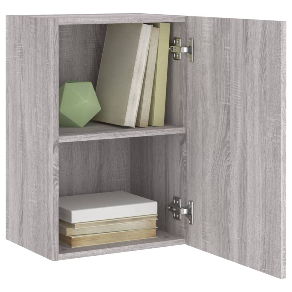 Meuble TV mural sonoma gris 40,5x30x60 cm bois d'ingénierie - XIOS