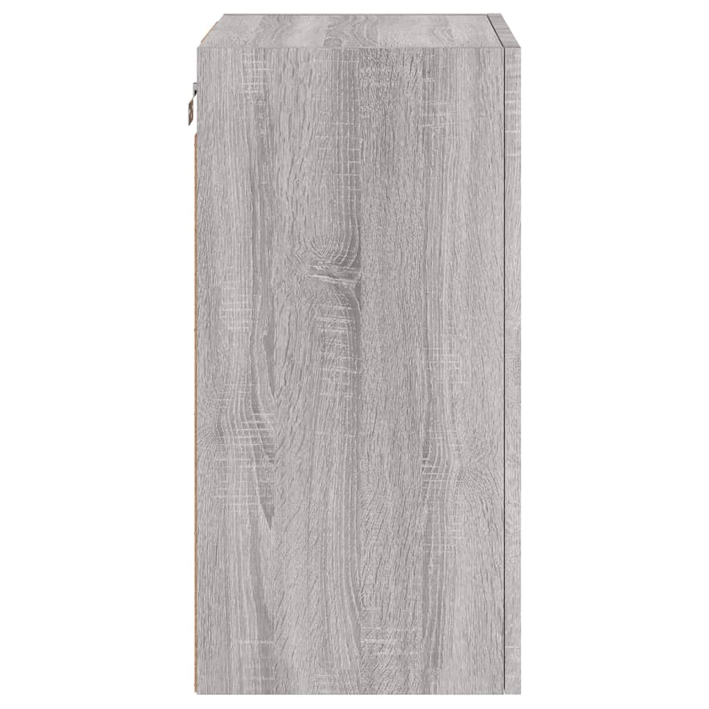 Meuble TV mural sonoma gris 40,5x30x60 cm bois d'ingénierie - XIOS