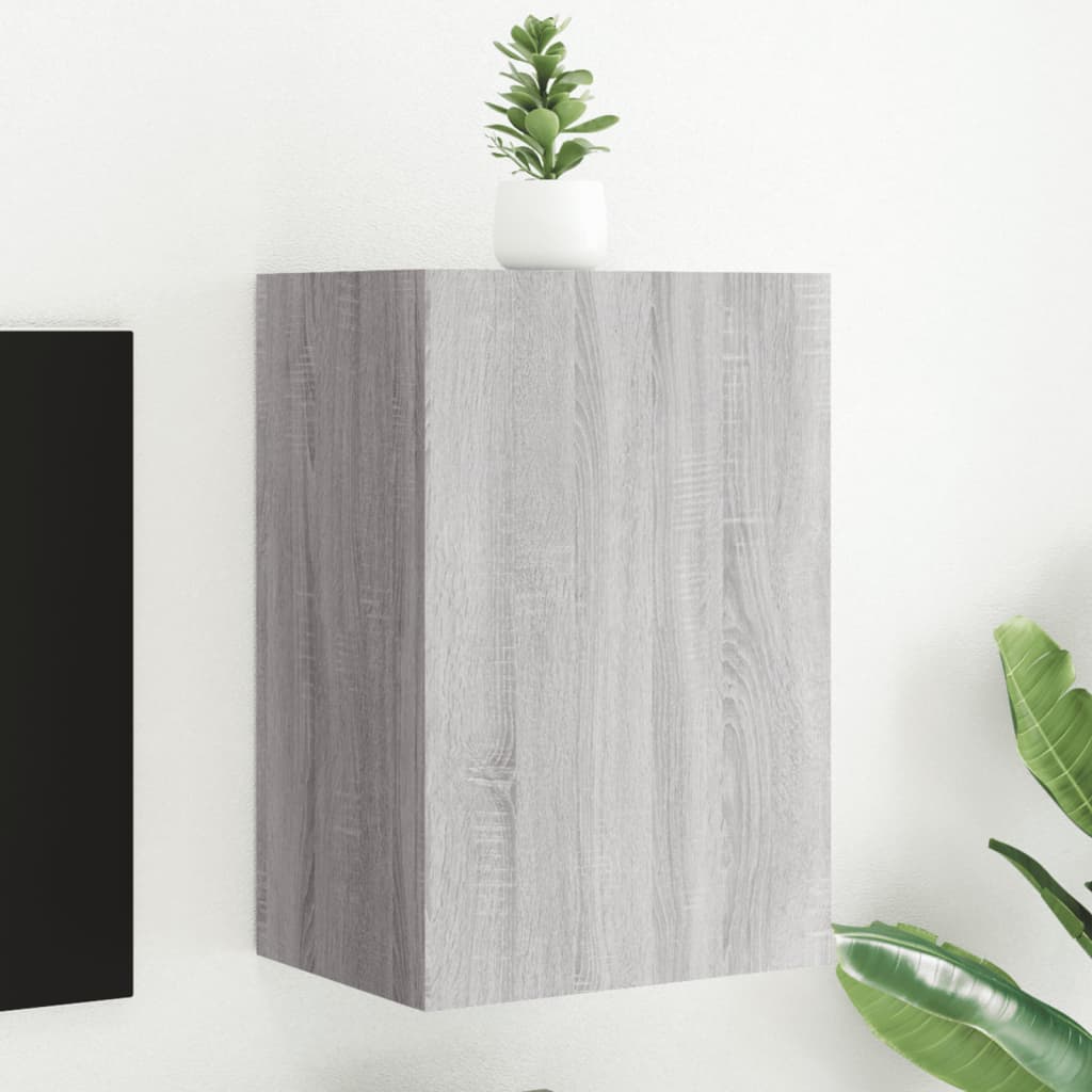 Meuble TV mural sonoma gris 40,5x30x60 cm bois d'ingénierie - XIOS