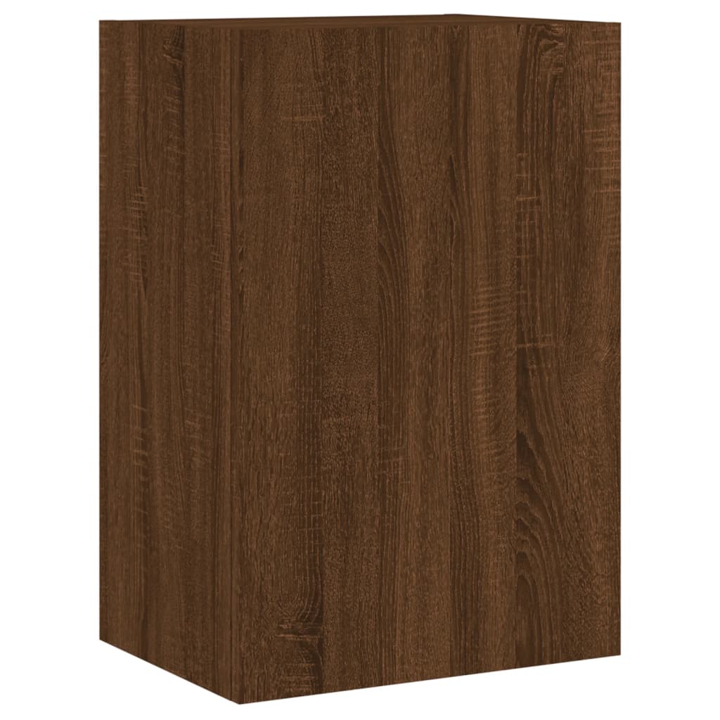 Meuble TV mural chêne marron 40,5x30x60 cm bois d'ingénierie - XIOS