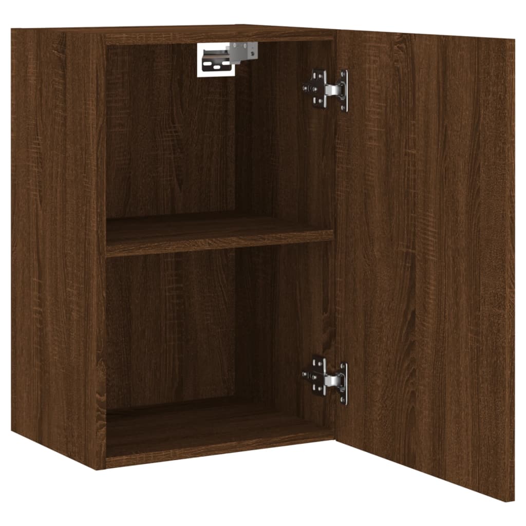 Meuble TV mural chêne marron 40,5x30x60 cm bois d'ingénierie - XIOS