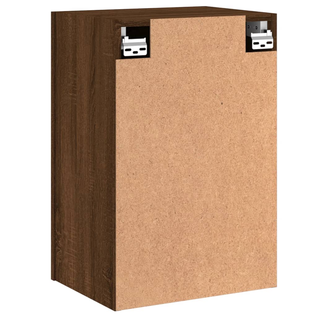 Meuble TV mural chêne marron 40,5x30x60 cm bois d'ingénierie - XIOS
