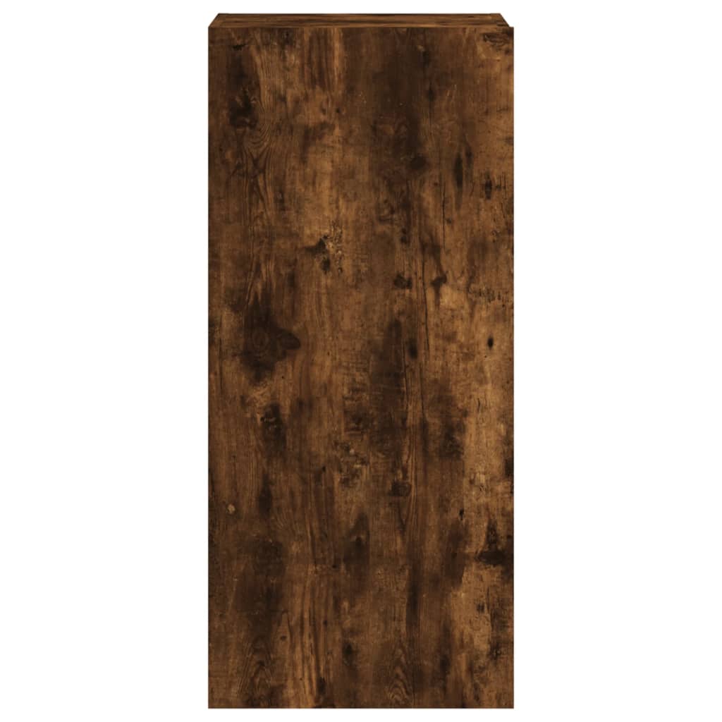 Meuble TV mural chêne fumé 40,5x30x90 cm bois d'ingénierie - XIOS