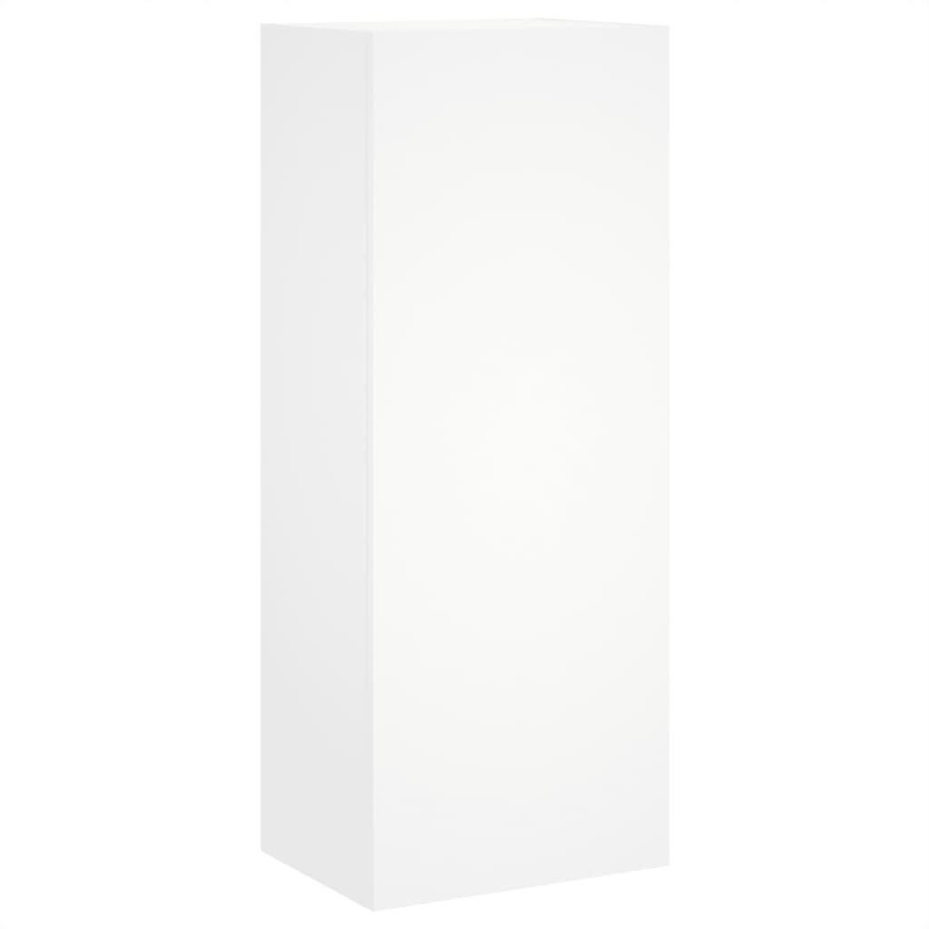 Meuble TV mural blanc 40,5x30x102 cm bois d'ingénierie - XIOS