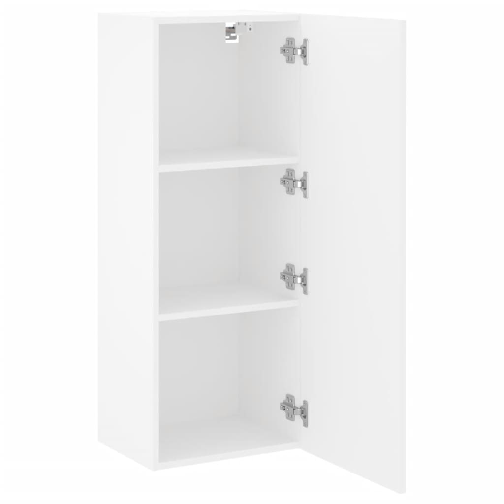 Meuble TV mural blanc 40,5x30x102 cm bois d'ingénierie - XIOS