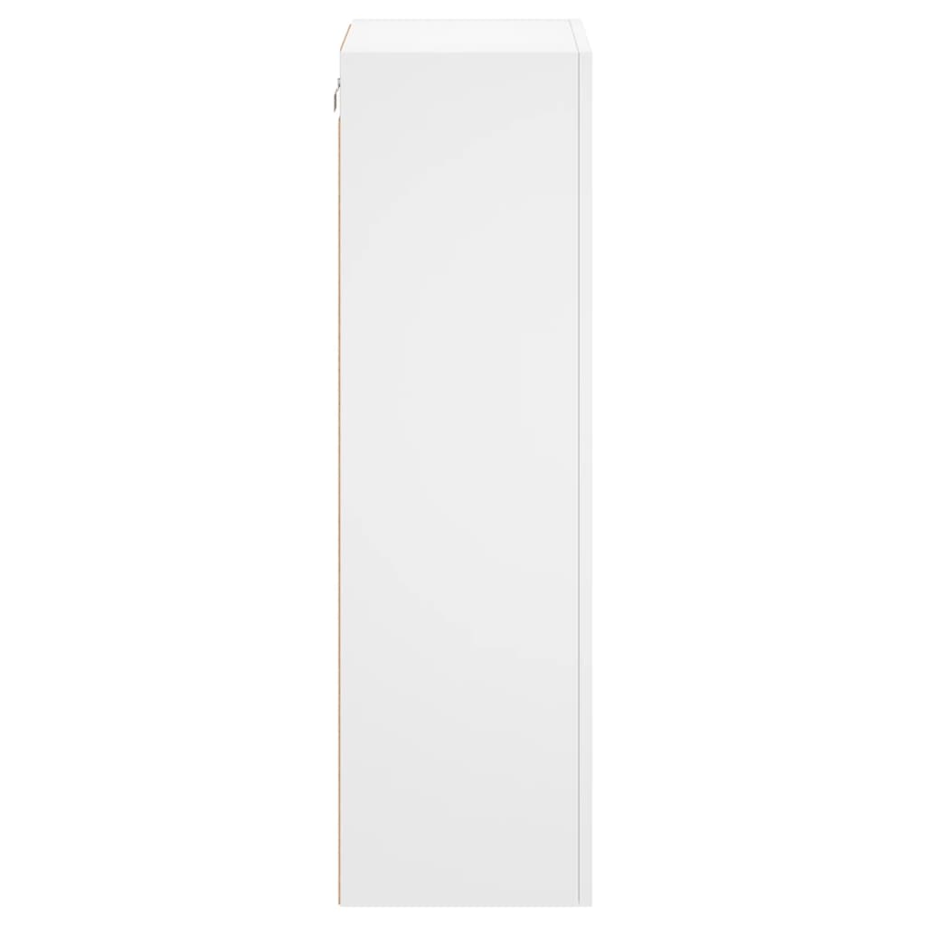 Meuble TV mural blanc 40,5x30x102 cm bois d'ingénierie - XIOS