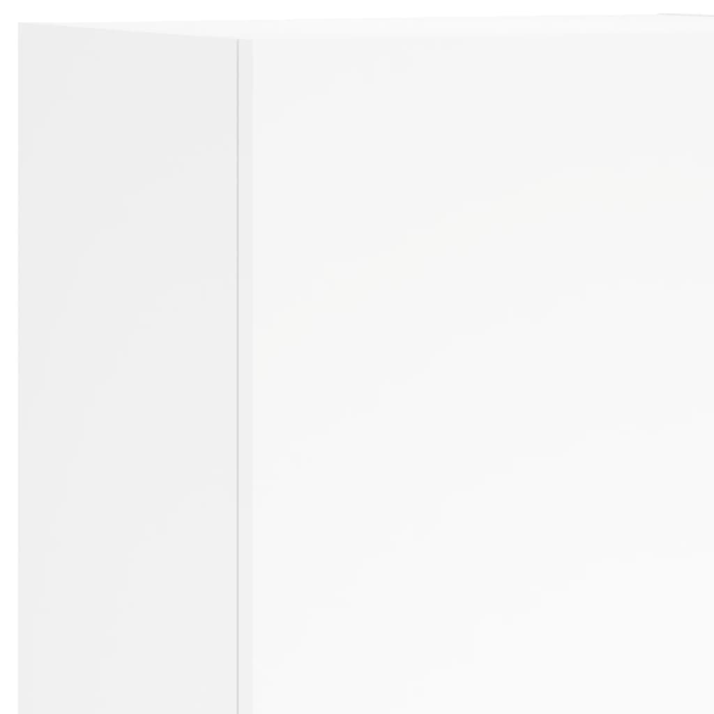 Meuble TV mural blanc 40,5x30x102 cm bois d'ingénierie - XIOS