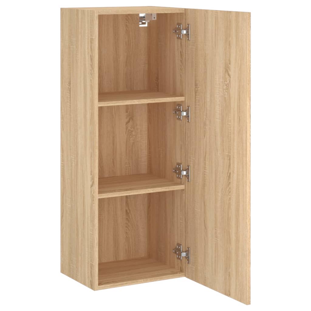 Meuble TV mural chêne sonoma 40,5x30x102 cm bois d'ingénierie - XIOS