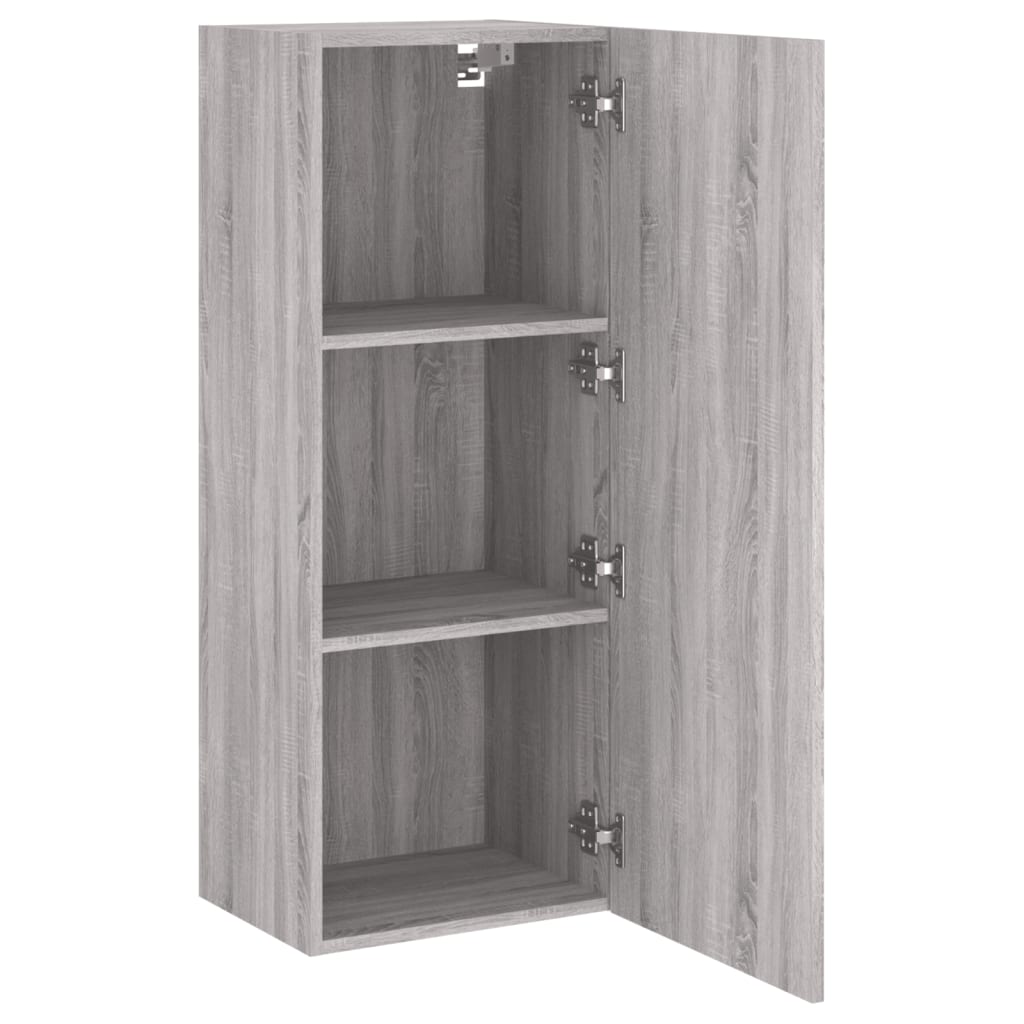Meuble TV mural sonoma gris 40,5x30x102 cm bois d'ingénierie - XIOS