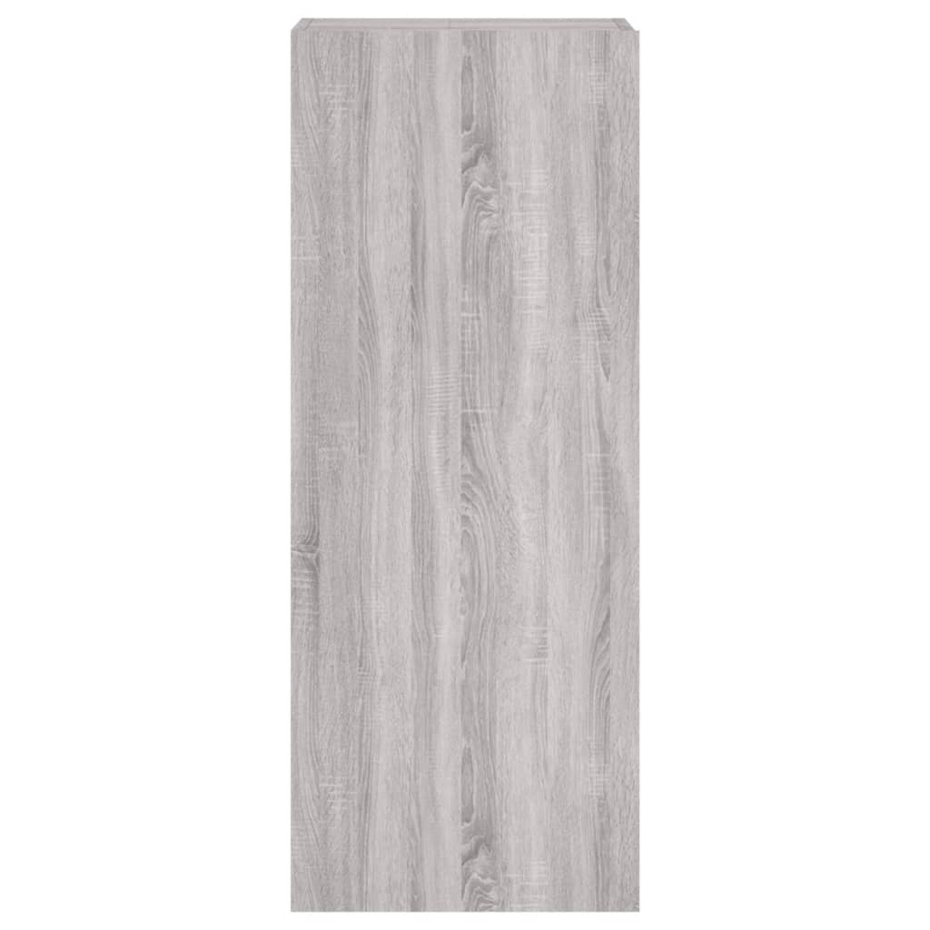 Meuble TV mural sonoma gris 40,5x30x102 cm bois d'ingénierie - XIOS