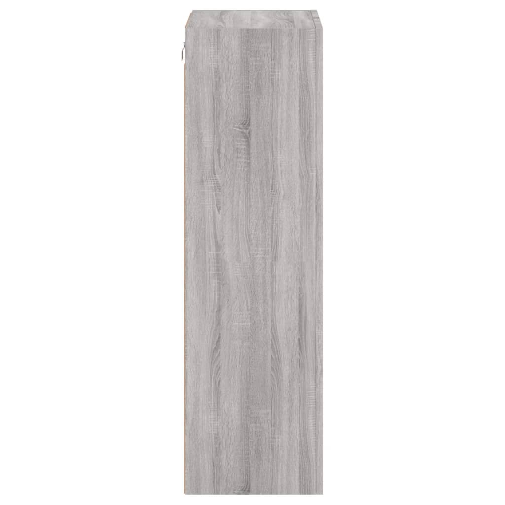 Meuble TV mural sonoma gris 40,5x30x102 cm bois d'ingénierie - XIOS