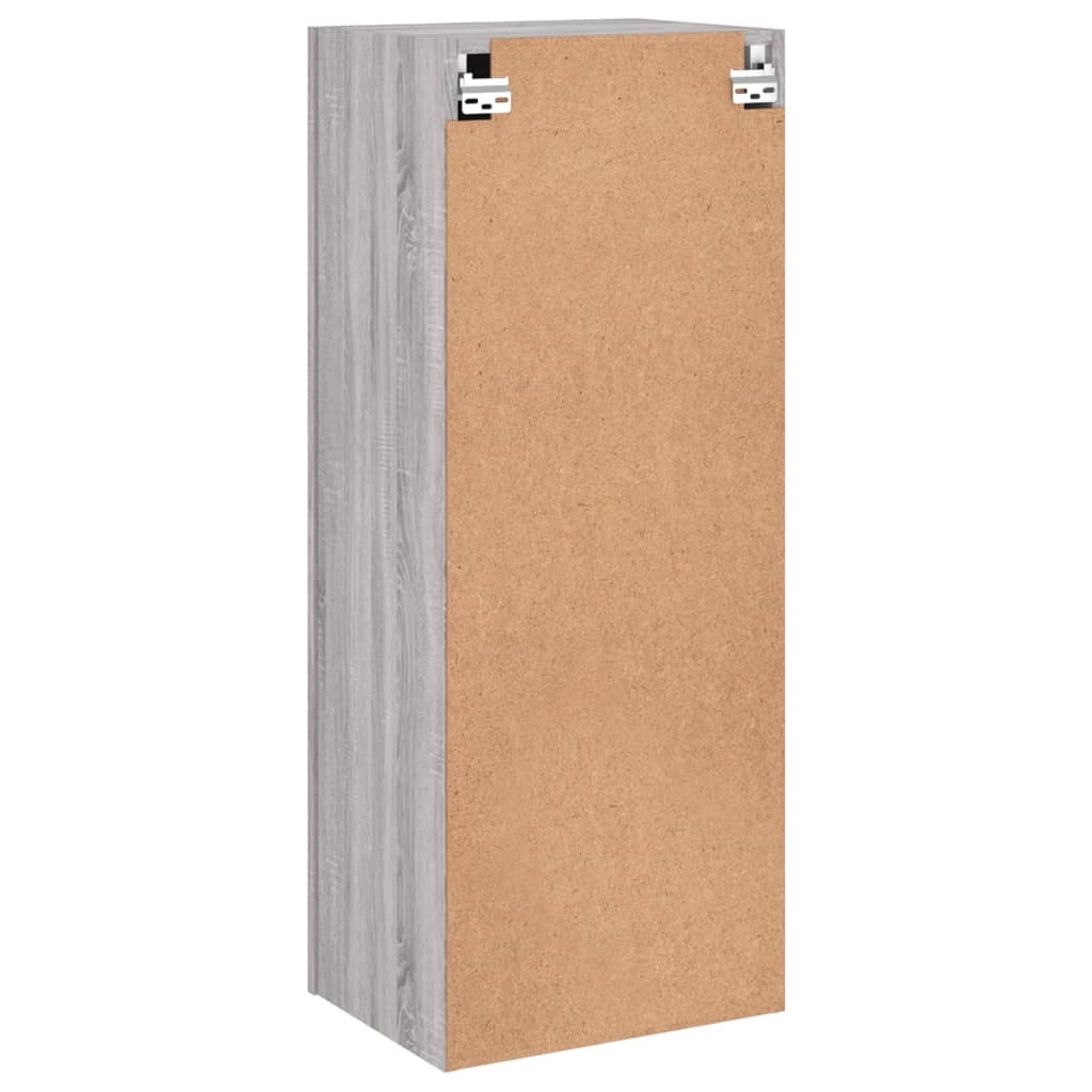 Meuble TV mural sonoma gris 40,5x30x102 cm bois d'ingénierie - XIOS