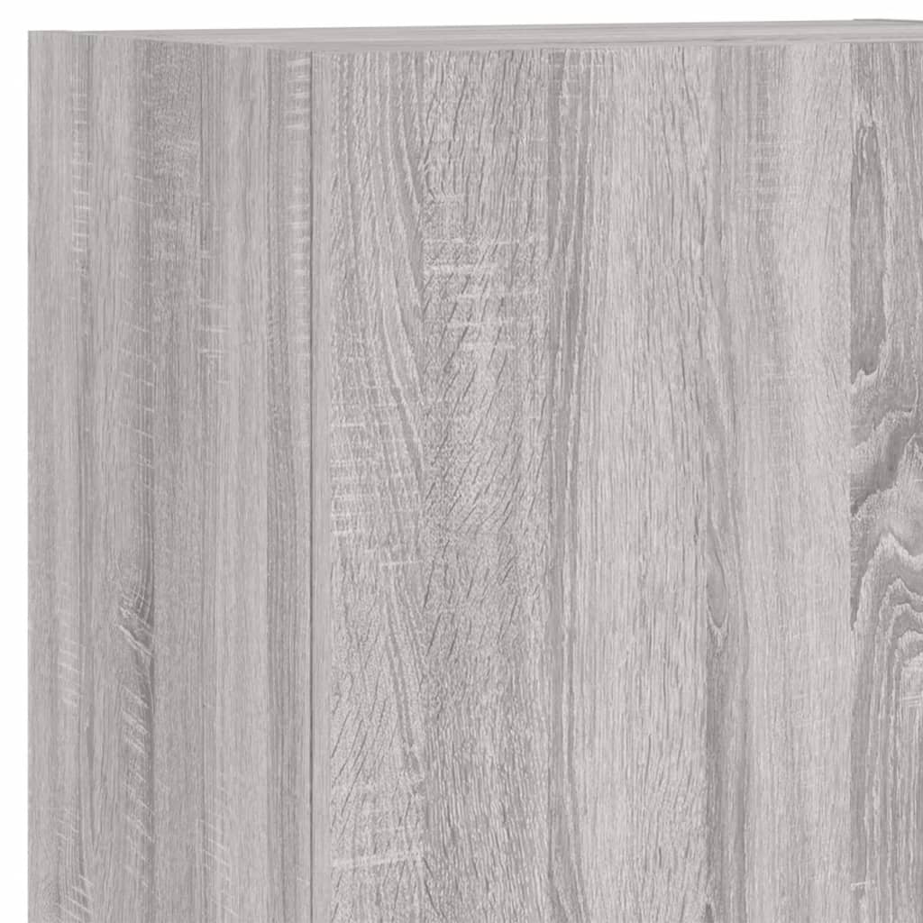 Meuble TV mural sonoma gris 40,5x30x102 cm bois d'ingénierie - XIOS