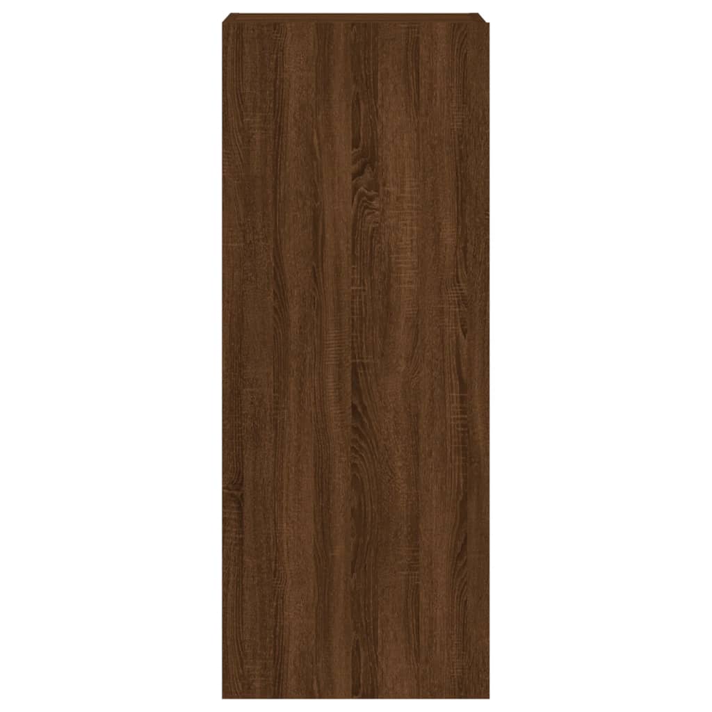 Meuble TV mural chêne marron 40,5x30x102 cm bois d'ingénierie - XIOS