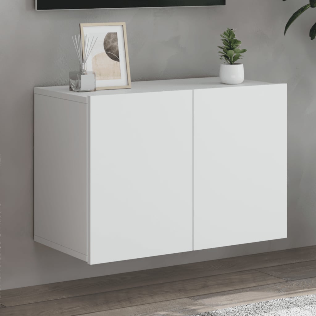 Meuble TV mural blanc 60x30x41 cm - XIOS