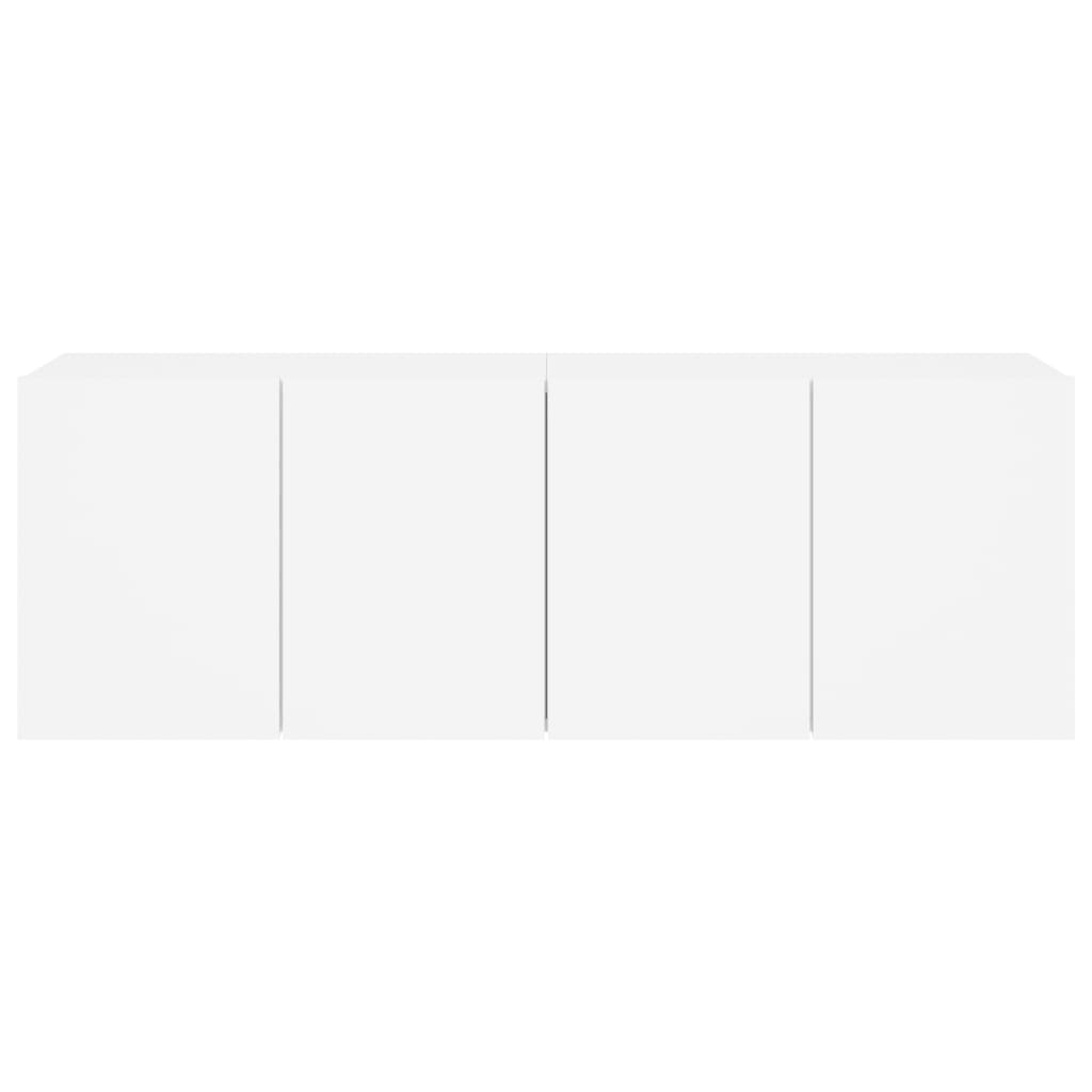 Meubles TV muraux 2 pcs blanc 60x30x41 cm - XIOS