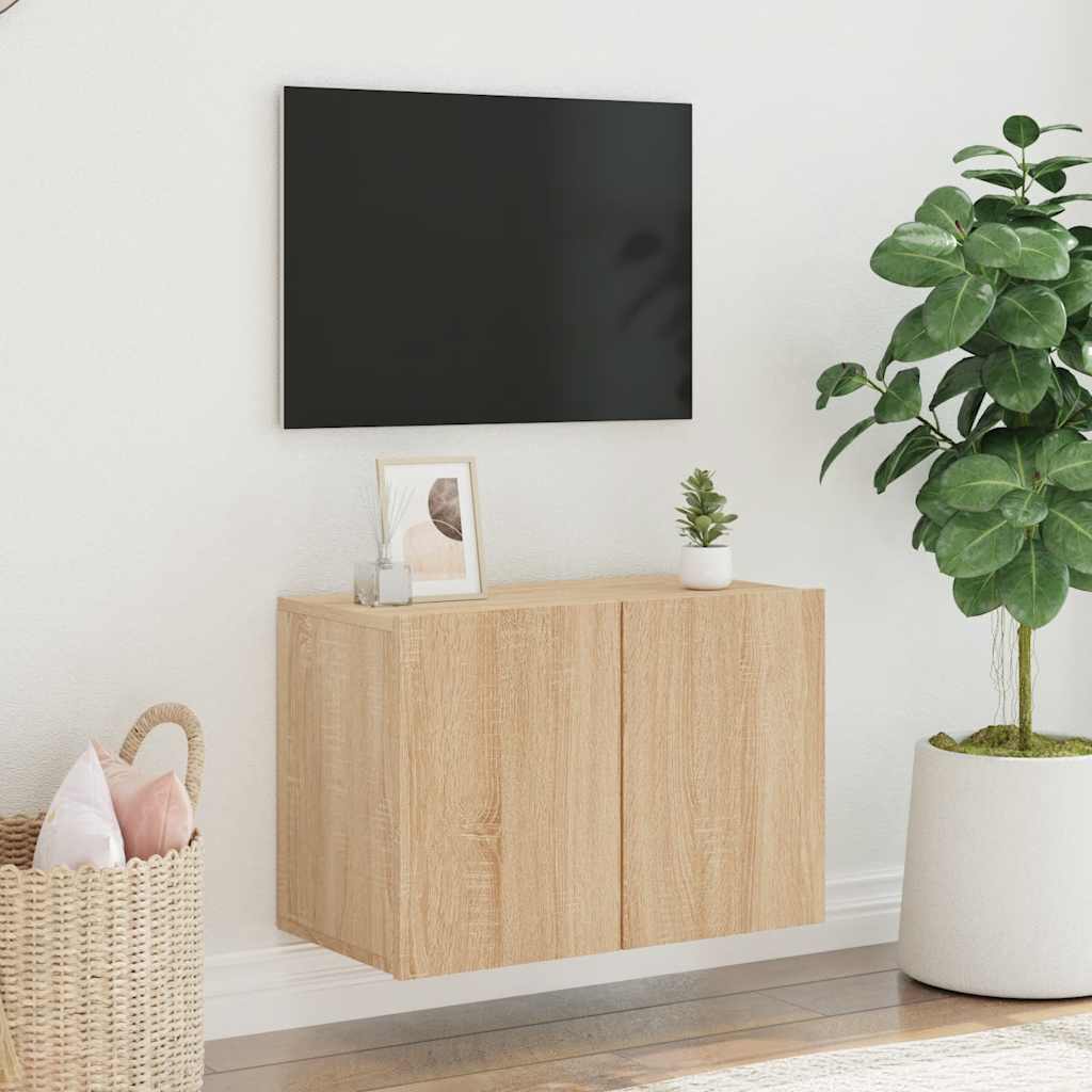 Meuble TV mural chêne sonoma 60x30x41 cm - XIOS