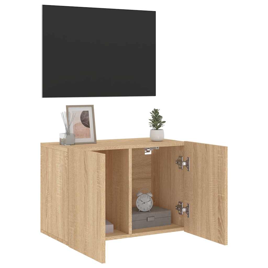 Meuble TV mural chêne sonoma 60x30x41 cm - XIOS
