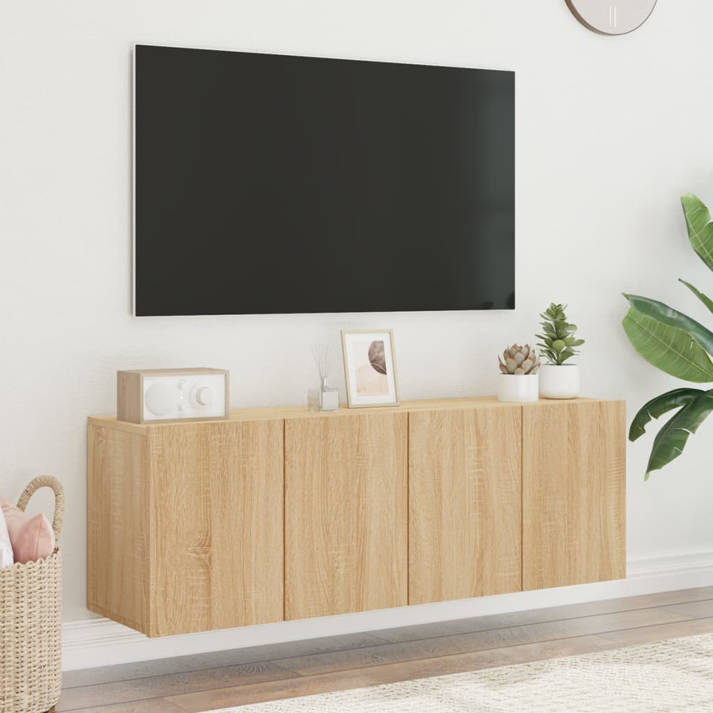 Meubles TV muraux 2 pcs chêne sonoma 60x30x41 cm - XIOS