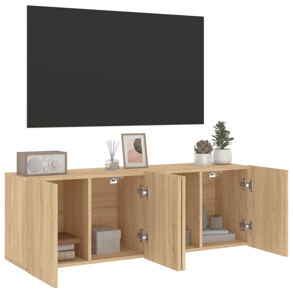 Meubles TV muraux 2 pcs chêne sonoma 60x30x41 cm - XIOS