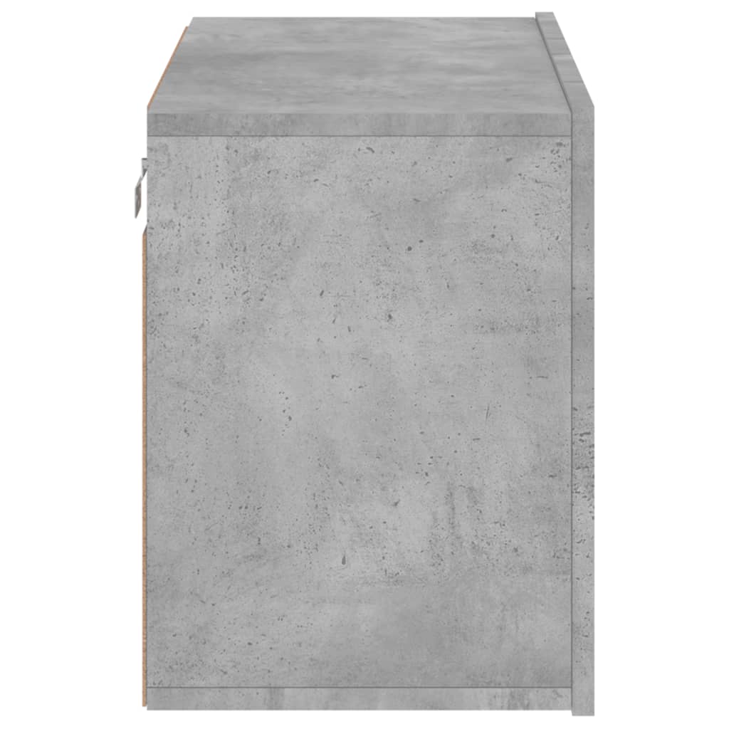 Meuble TV mural gris béton 60x30x41 cm - XIOS