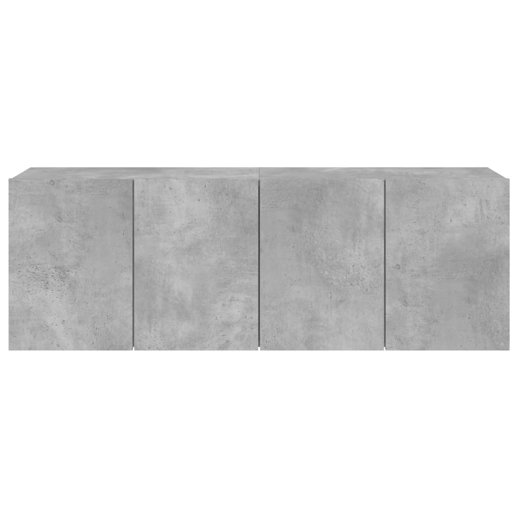 Meubles TV muraux 2 pcs gris béton 60x30x41 cm - XIOS