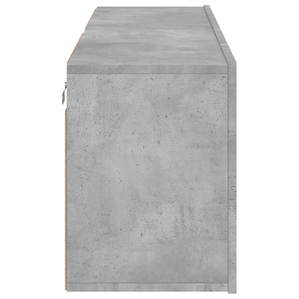 Meubles TV muraux 2 pcs gris béton 60x30x41 cm - XIOS