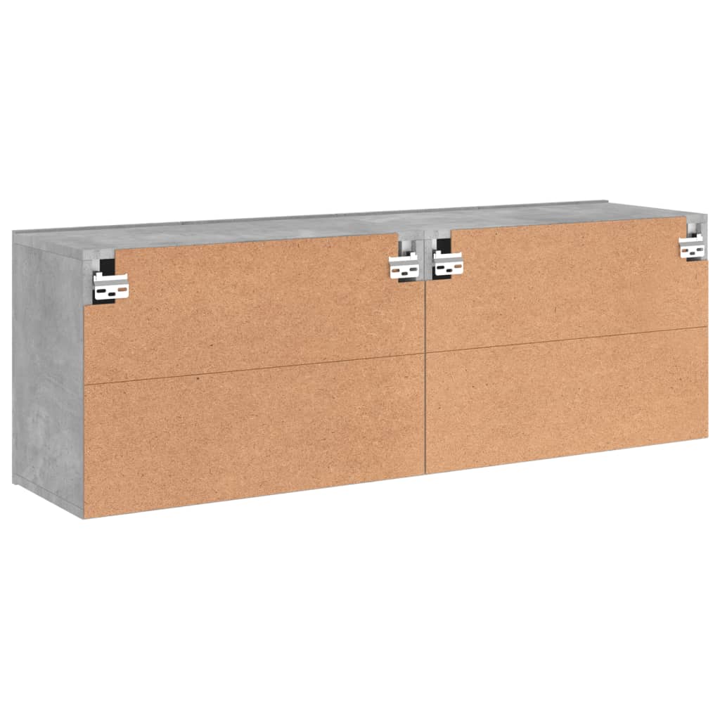 Meubles TV muraux 2 pcs gris béton 60x30x41 cm - XIOS
