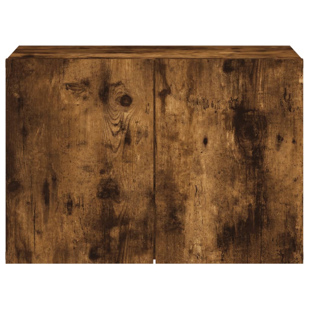 Meuble TV mural chêne fumé 60x30x41 cm - XIOS