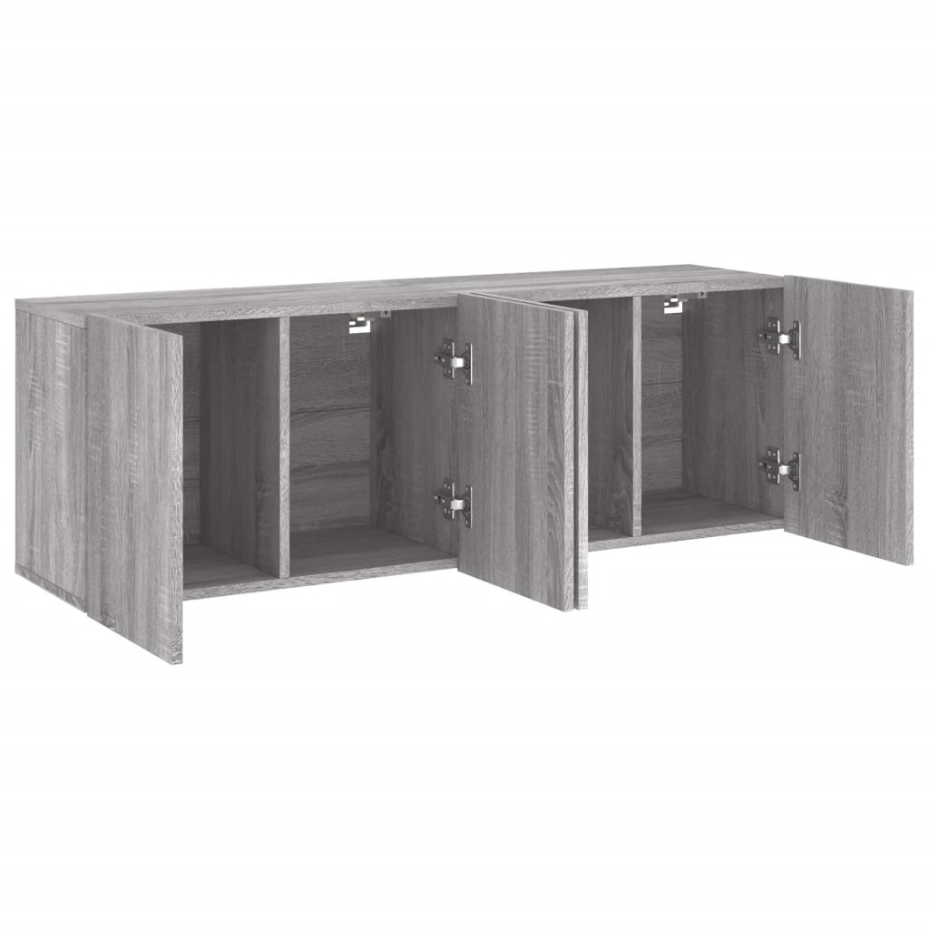 Meubles TV muraux 2 pcs sonoma gris 60x30x41 cm - XIOS