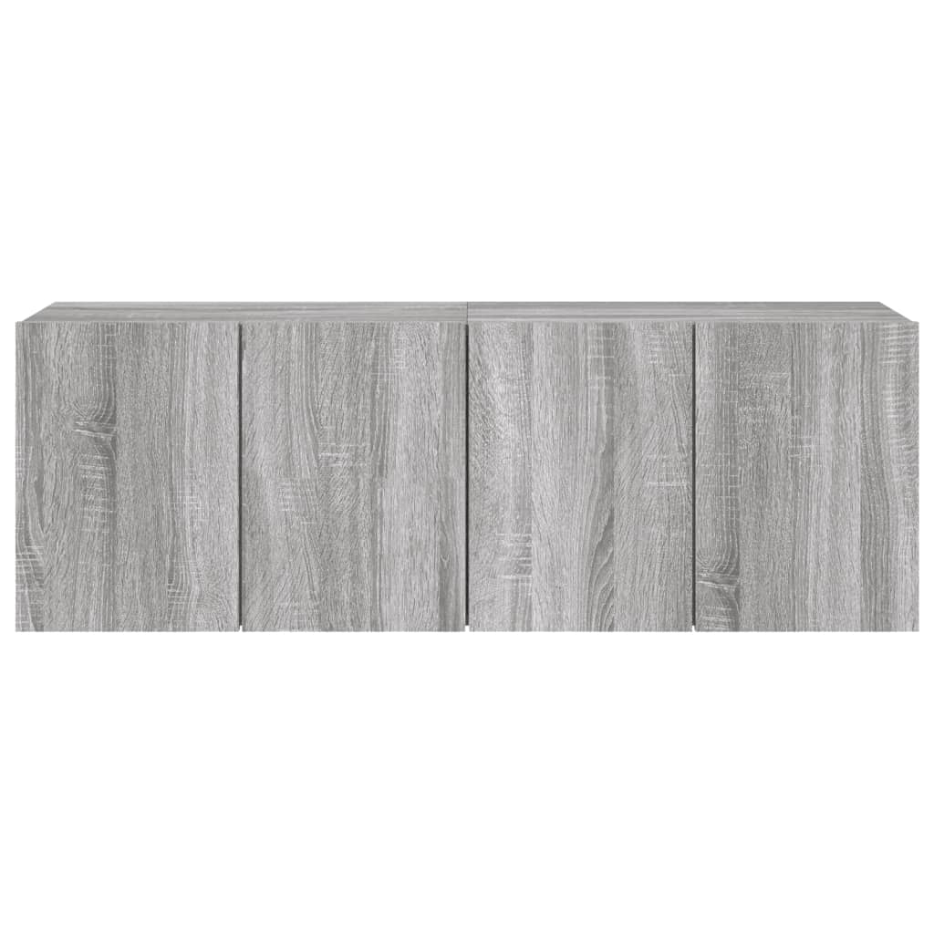 Meubles TV muraux 2 pcs sonoma gris 60x30x41 cm - XIOS