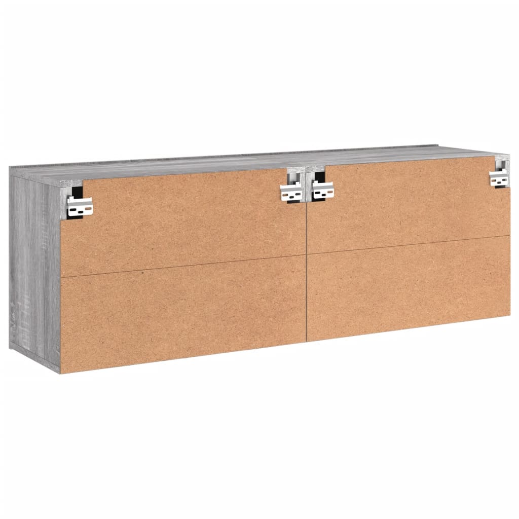 Meubles TV muraux 2 pcs sonoma gris 60x30x41 cm - XIOS