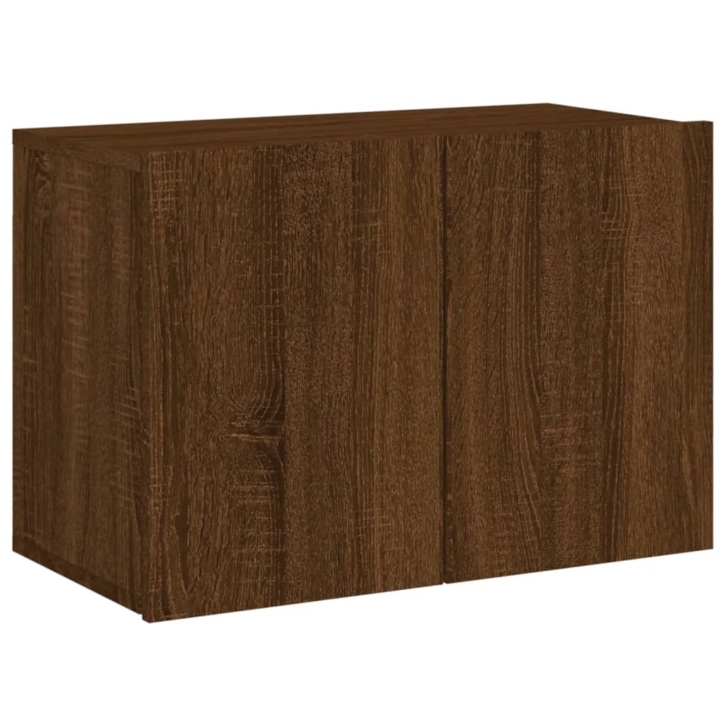 Meuble TV mural chêne marron 60x30x41 cm - XIOS