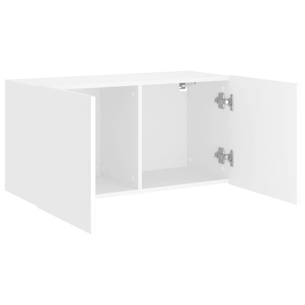 Meuble TV mural blanc 80x30x41 cm - XIOS