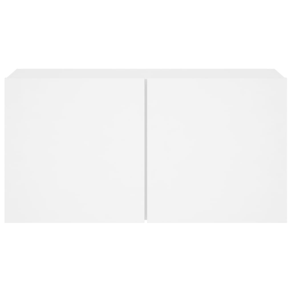 Meuble TV mural blanc 80x30x41 cm - XIOS