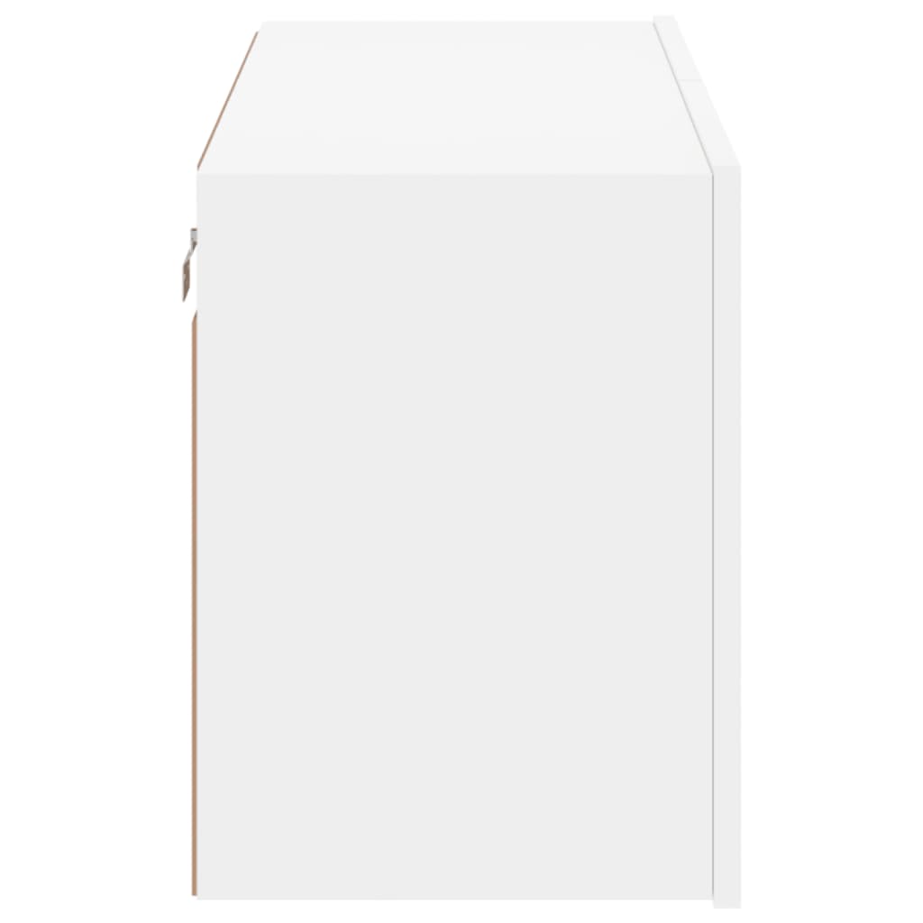 Meuble TV mural blanc 80x30x41 cm - XIOS