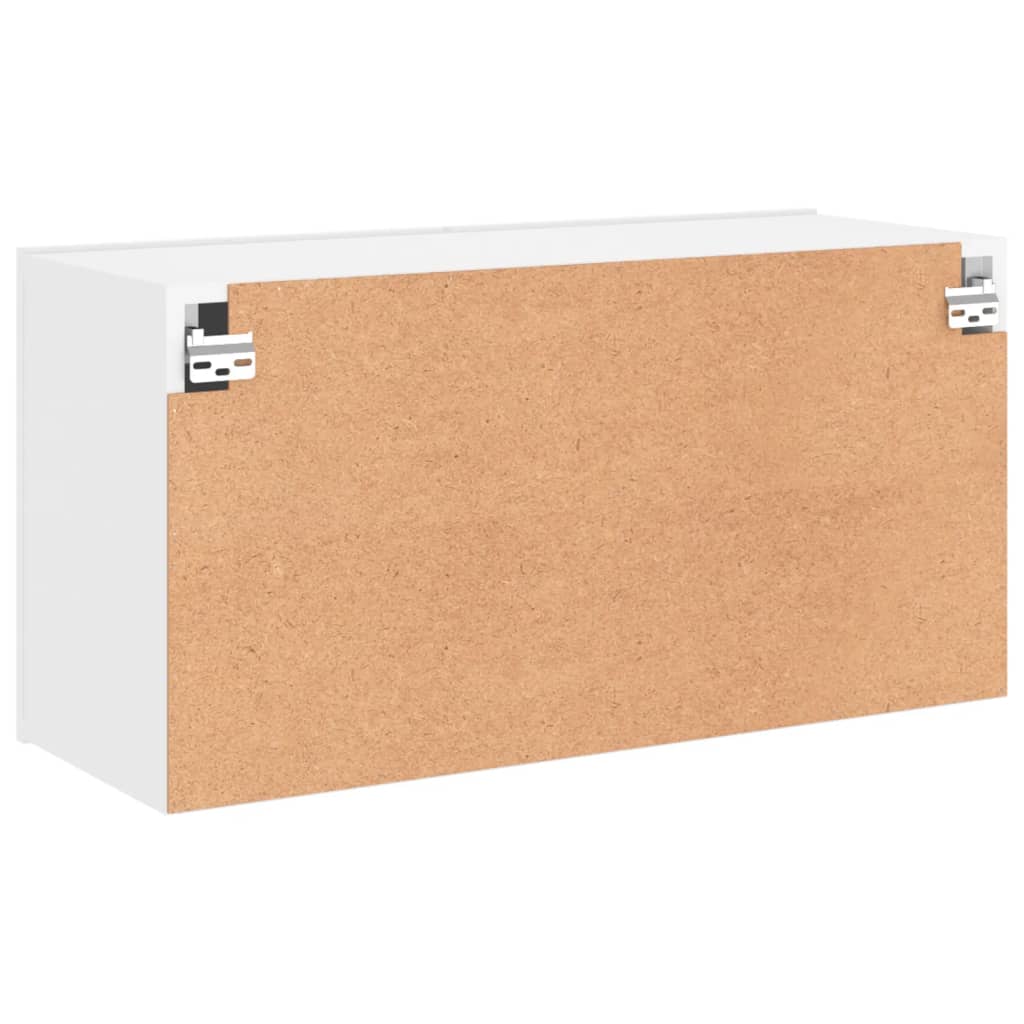 Meuble TV mural blanc 80x30x41 cm - XIOS