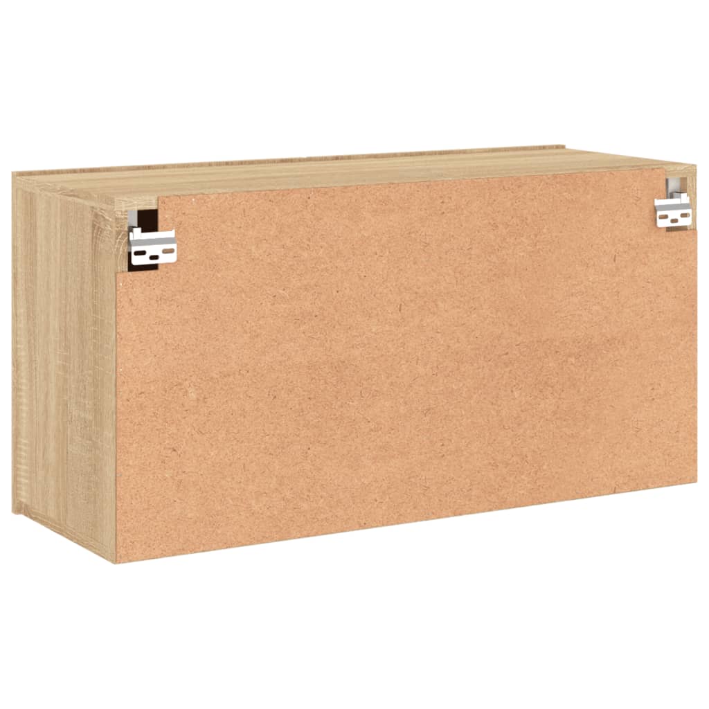 Meuble TV mural chêne sonoma 80x30x41 cm - XIOS