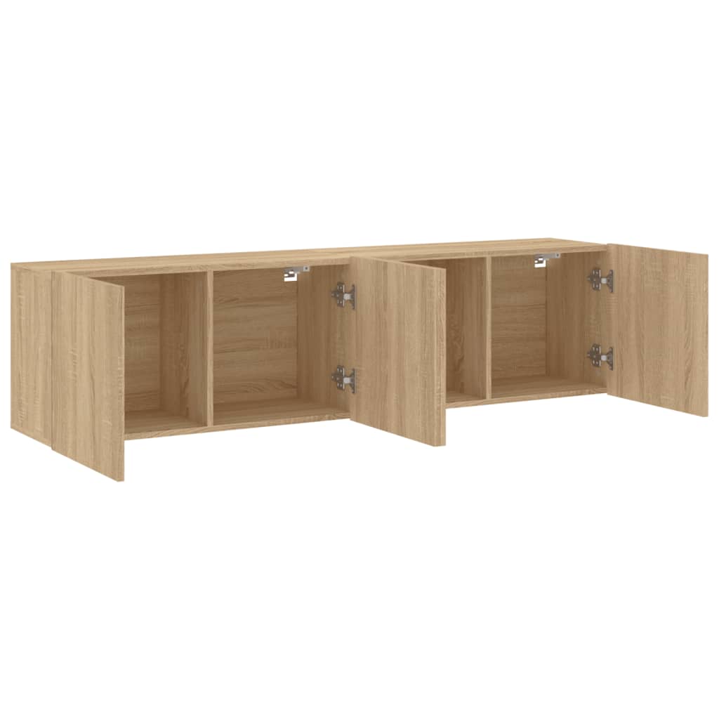 Meubles TV muraux 2 pcs chêne sonoma 80x30x41 cm - XIOS