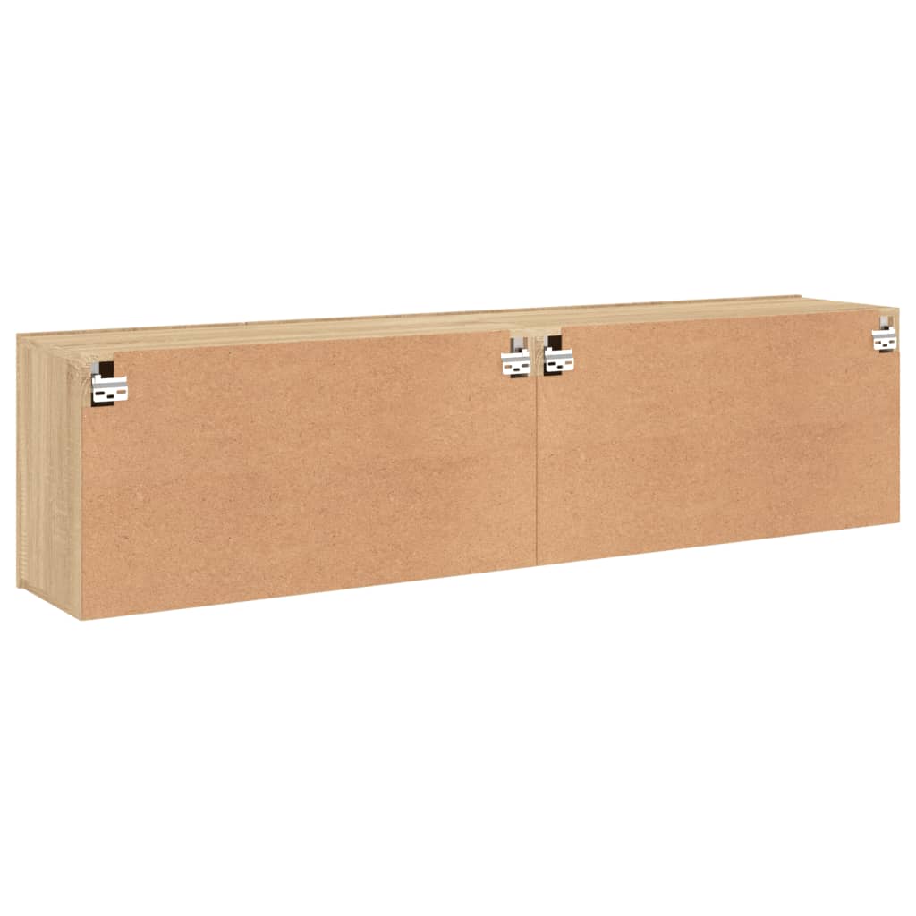 Meubles TV muraux 2 pcs chêne sonoma 80x30x41 cm - XIOS