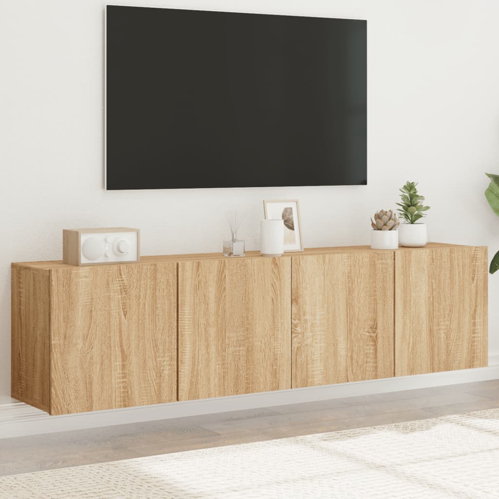 Meubles TV muraux 2 pcs chêne sonoma 80x30x41 cm - XIOS