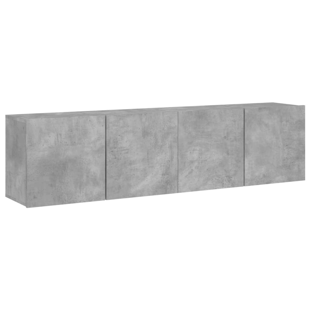 Meubles TV muraux 2 pcs gris béton 80x30x41 cm - XIOS