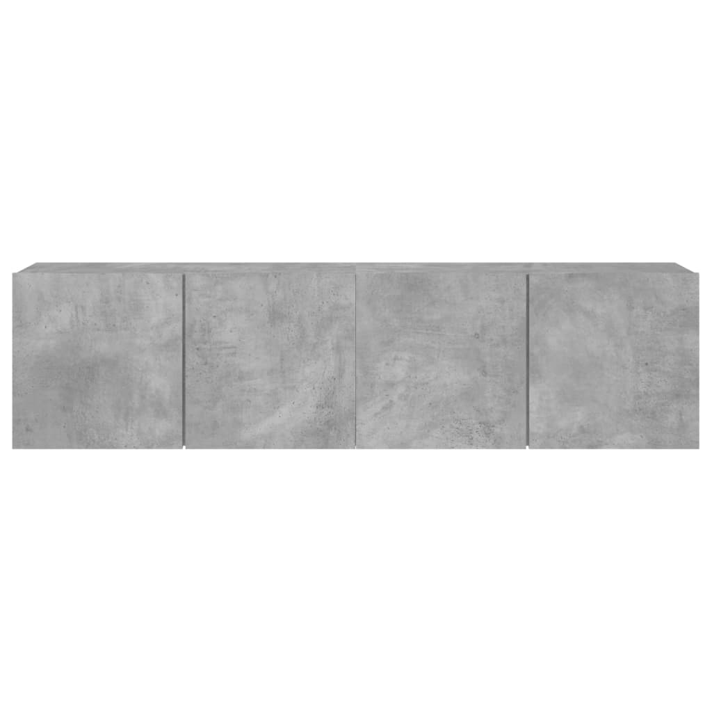 Meubles TV muraux 2 pcs gris béton 80x30x41 cm - XIOS