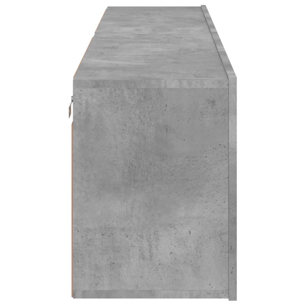Meubles TV muraux 2 pcs gris béton 80x30x41 cm - XIOS