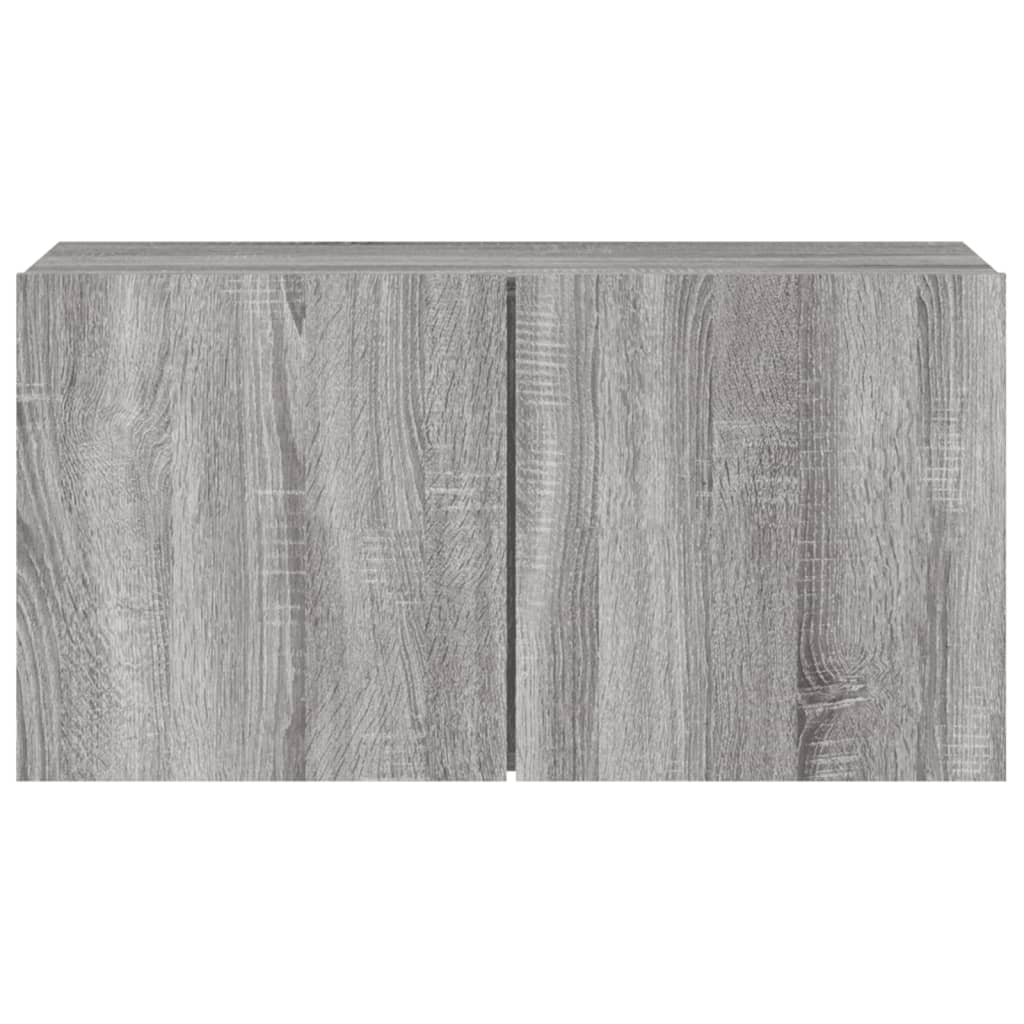 Meuble TV mural sonoma gris 80x30x41 cm - XIOS