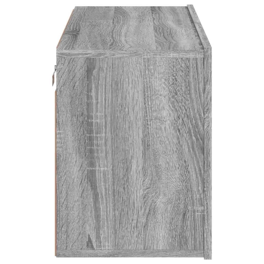 Meuble TV mural sonoma gris 80x30x41 cm - XIOS